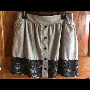 NWT LBK Pinstripe Skirt Size Large